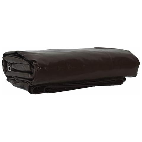Telo 650g / m² Marrone 1,5 x 6 m Tela con rivestimento in PVC - Foto 1