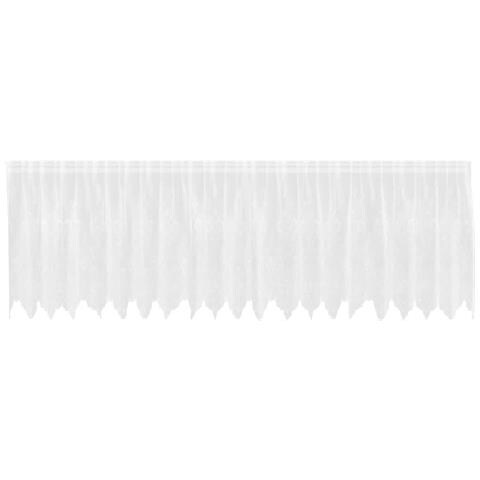 Tenda in Pizzo con tende Bianco 500 x 120 cm Poliestere - Foto 1