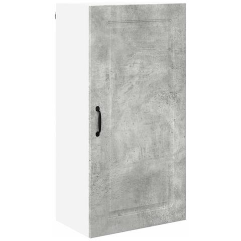 Pensile cucina con lo scaffale Grigio cemento 50 x 31 x 100 cm - Foto 1