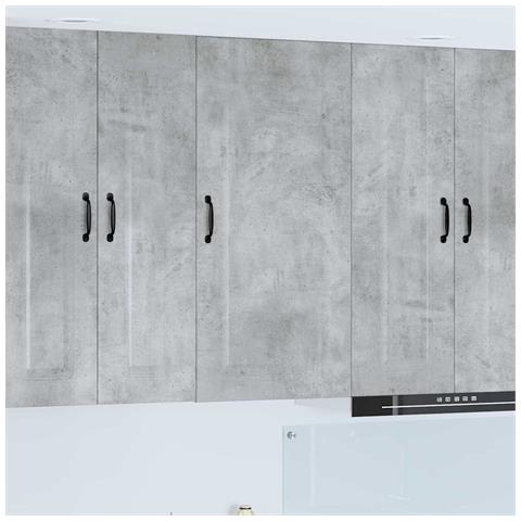 Pensile cucina con lo scaffale Grigio cemento 50 x 31 x 100 cm - Foto 2