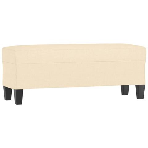 Panca Crema 100x35x41 cm in Tessuto - Foto 1