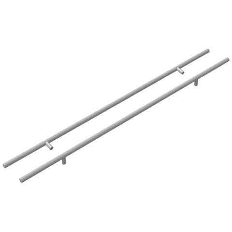 Maniglia per Armadio 2 pcs Argento 700mm Acciaio inossidabile - Foto 1