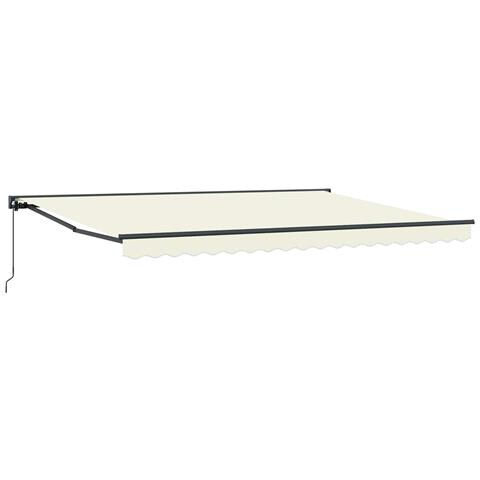 Tenda retrattile manuale Crema 4 × 3,5 m - Foto 1
