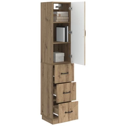 Set di armadi 2 pcs Rovere Artigianale 33 x 34,5 x 87 cm - Foto 2