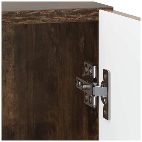 Armadio da Notte 2 pcs Rovere Fumo 43 x 34,5 x 50 cm - Foto 9