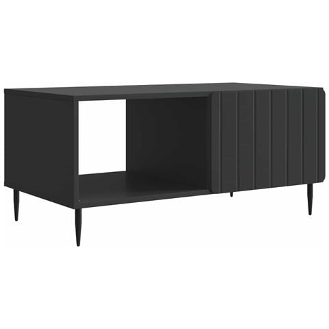 Tavolino da salotto Nero 90 x 50 x 40 cm Legno ingegnerizzato - Foto 1