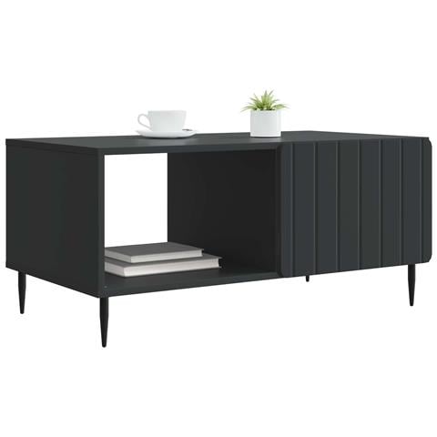 Tavolino da salotto Nero 90 x 50 x 40 cm Legno ingegnerizzato - Foto 2