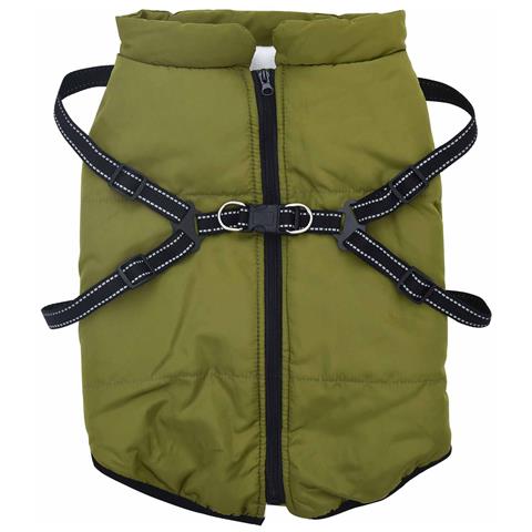 Cappotto per Cani Verde militare L68 Pile e Poliestere - Foto 2