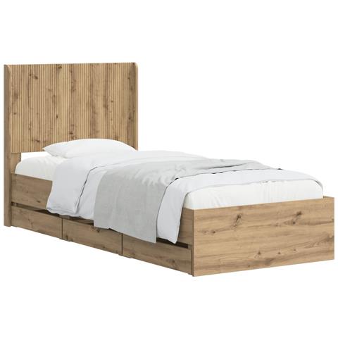 Struttura del letto con stoccaggio e testata Artisan Oak - Foto 1