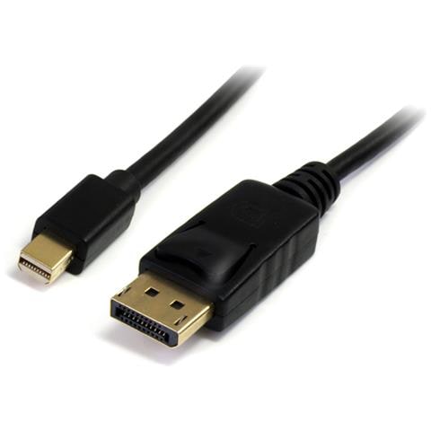 Cavo adattatore Mini DisplayPort 1.2 a DisplayPort 4k da 3 m - cavo Connettore mDP a DP Nero 3m M / M - Foto 1