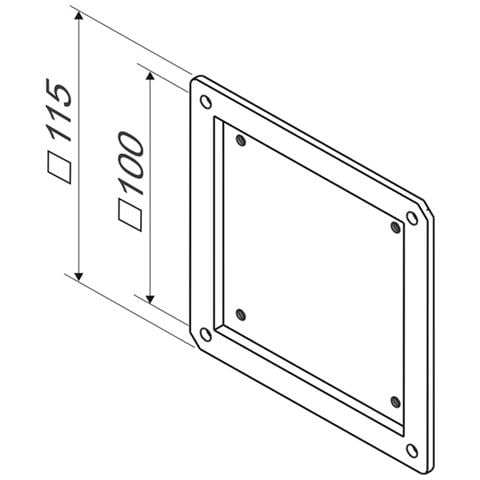 Staffa Adattatore Monitor Vesa 100X100 A Vesa 75X75 Per Supporti Lcd - Foto 2