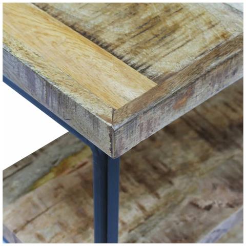 Scrivania da Ufficio in Legno di Mango 110x50x76 cm - Foto 6