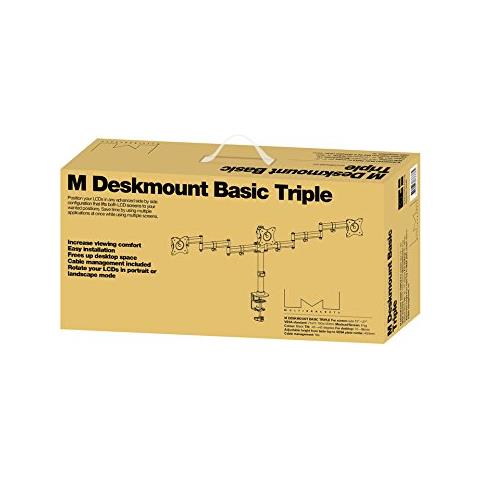 Supporto da Tavolo per Triplo Schermo 15"-27" Fino a Vesa 100x100 - Foto 3