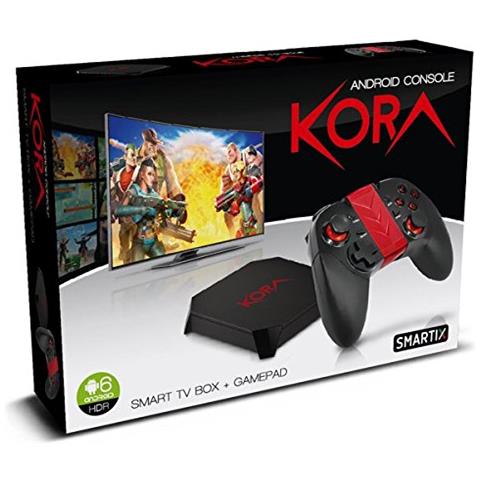 Smart TV Box Smartix Kora Console Android + Gamepad Turbofire X24 - Foto 8