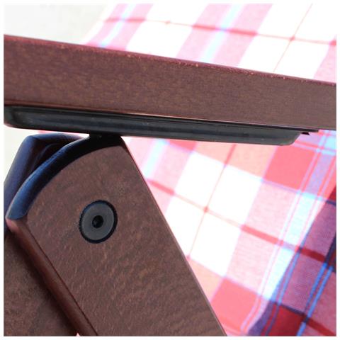 Poltrona Sdraio 4 Posizioni Bordeaux Con Prolunga E Cuscino Per Interno, Veranda Salotto Portico - Foto 2