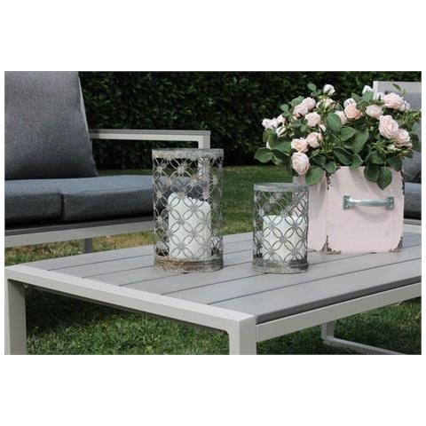 Torus - Salotto Da Giardino 4 Posti In Alluminio E Polywood Con Cuscini - Foto 3