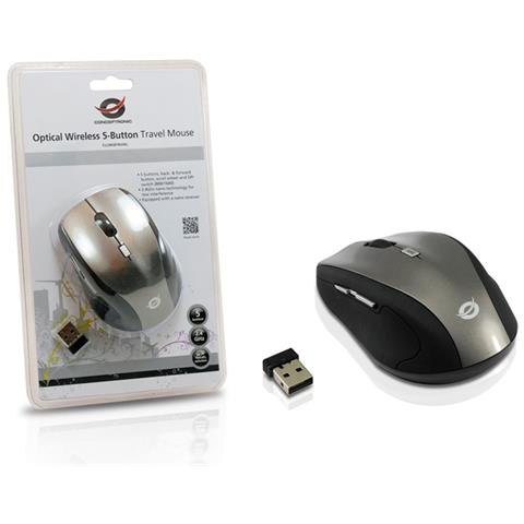 Mouse da Viaggio Wireless CLLM5BTRVWL Ottico 5 Tasti 1600 DPI Colore Nero / Grigio - Foto 6