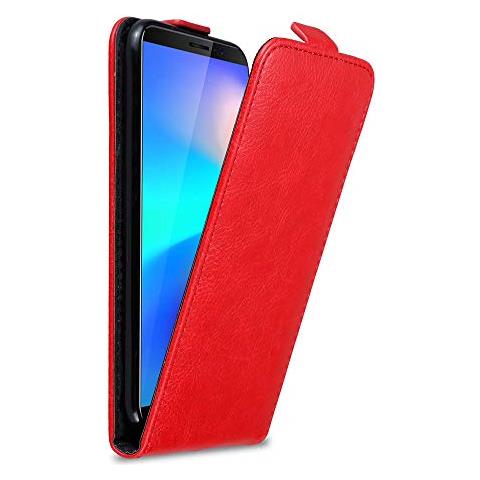 Custodia Compatibile Con Cubot J3 Pro In Rosso Mela - Coperchio Protettivo In Design Flip Con Chiusura Magnetica - Foto 1