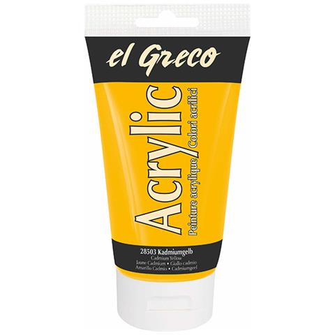 Colore Acrilico El Greco 150 Ml Giallo Di Cadmio - Foto 1