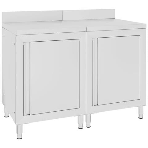 Mobiletto con Piano di Lavoro 120x60x96 cm in Acciaio Inox - Foto 1
