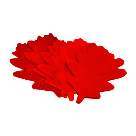Slowfall Confetti Oak Leaves 120x120mm, Red, 1kg - Foto 1