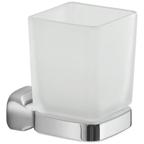 Portaspazzolini Da Muro In Acciaio Inox E Cromall St10 Gedy Serie Stelvio Cromato - Foto 2