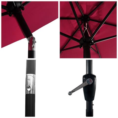 Hapunaombrello Rotondo Diritto Diametro 2,70m Fucsia - Foto 14