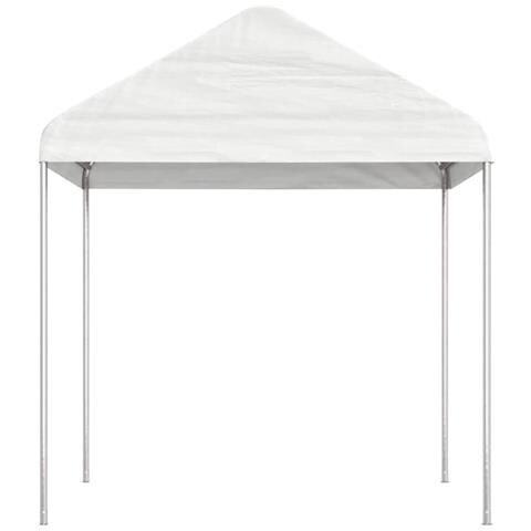 Gazebo Con Tetto Bianco 6,69x2,28x2,69 M In Polietilene - Foto 2