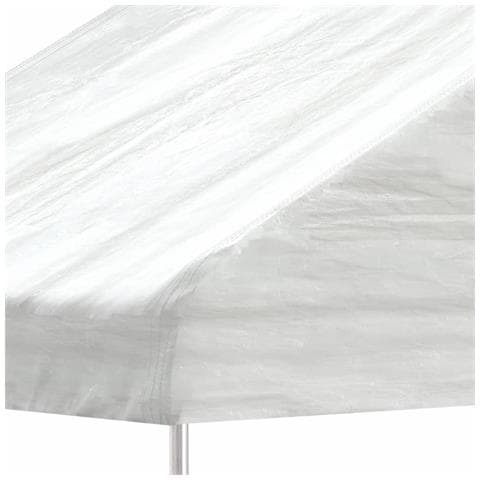 Gazebo Con Tetto Bianco 6,69x2,28x2,69 M In Polietilene - Foto 6