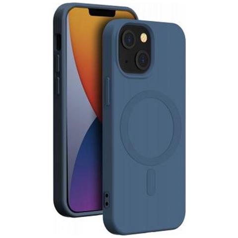 Cover In Silicone Per Iphone 14 Plus Compatibile Con Magsafe, Blu - Foto 1