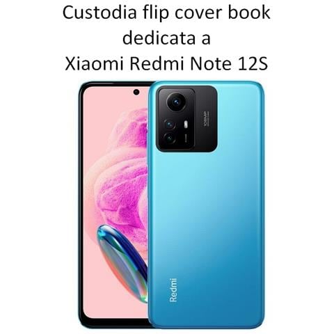 Custodia A Libro Book Case Per Xiaomi Redmi Note 12s Black - Foto 2