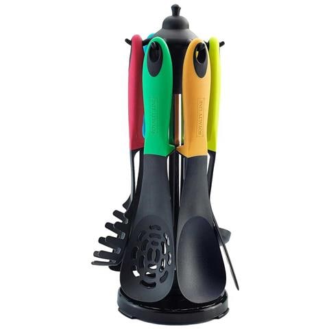 Set Mestoli Da Cucina 7 Pz Per Uso Alimentare Resistenti Al Calore Antiaderenti - Foto 1