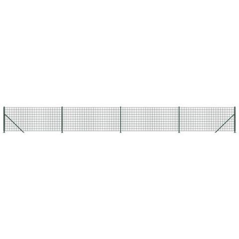 Recinzione Metallica Con Flangia Verde 1x10 M - Foto 1