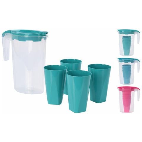 Set Di Bicchieri Brocca 350 Ml 1,75 L 5 Pezzi - Foto 1