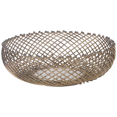 Set Di 2 Vassoi Decorativi Metallo Oro Baliung - Foto 2