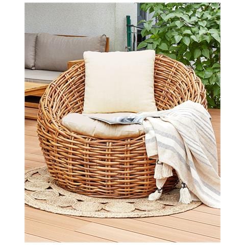 Sedia Rattan Naturale Lerici - Foto 1