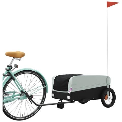 Rimorchio Da Bici Nero E Grigio 30 Kg In Ferro - Foto 3