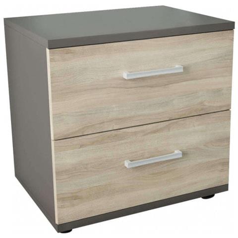 Comodino Mobiletto Con 2 Cassetti Da Interno In Legno Nobilitato Bilaminato Mickey - Foto 1