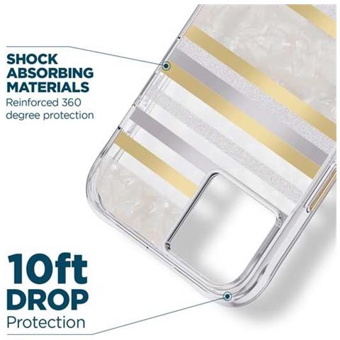 Cover Per Iphone 14 Magsafe Testurizzata A Righe Brillanti, Multicolore - Foto 4