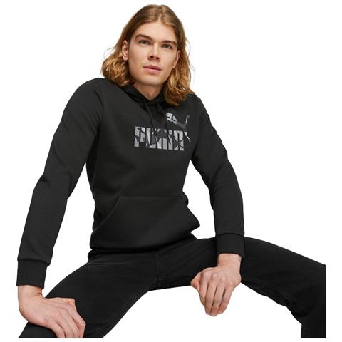 Ess Camo Graphic Hoodie Fl 67594601, Uomini, Nero, L - Foto 1