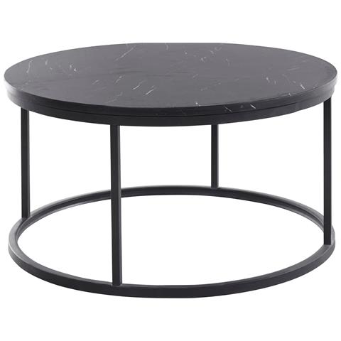 Greco Tavolino In Mdf Nero Mamor - Foto 1