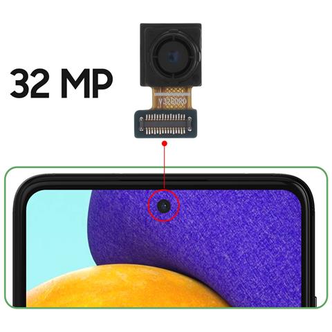 Fotocamera Selfie 32mp Galaxy A52 / A52s / A72, Nero - Foto 4