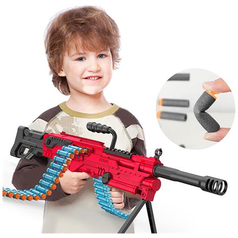 Fucile Di Precisione A Dardi Di Schiuma Motorizzato Modello Sniper, Rosso / Nero - Foto 4