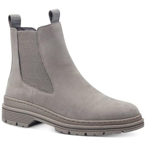 Light Grey Casual Closed Chelsea Booties Stivaletti Pelle Scarpe Donna Grigio Eu 39, 1-25436-41 204 - Foto 1