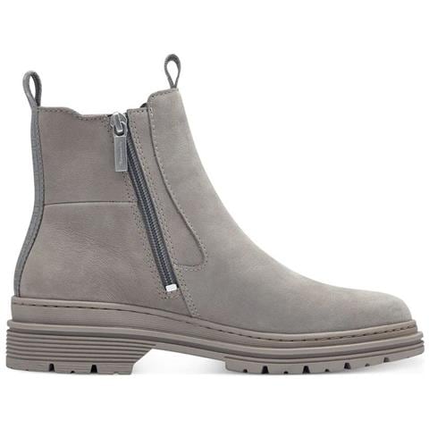 Light Grey Casual Closed Chelsea Booties Stivaletti Pelle Scarpe Donna Grigio Eu 39, 1-25436-41 204 - Foto 3