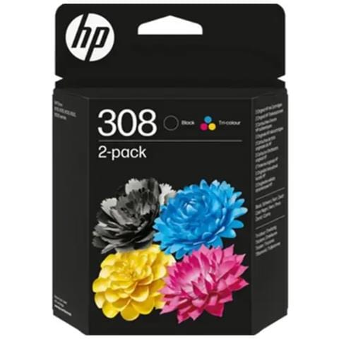 Confezione da 2 Cartucce di Inchiostro Nero /Tricromia Originali 308 - Foto 1