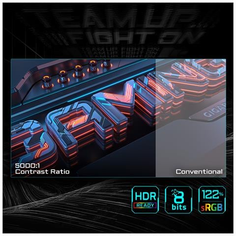 GS27QCA 27" QHD Monitor Gaming Curvo - 2560 x 1440, 180Hz, 1ms, 250 cd /m², FreeSync, HDR Ready, HDMI 2.0, DisplayPort 1.4 - Foto 14