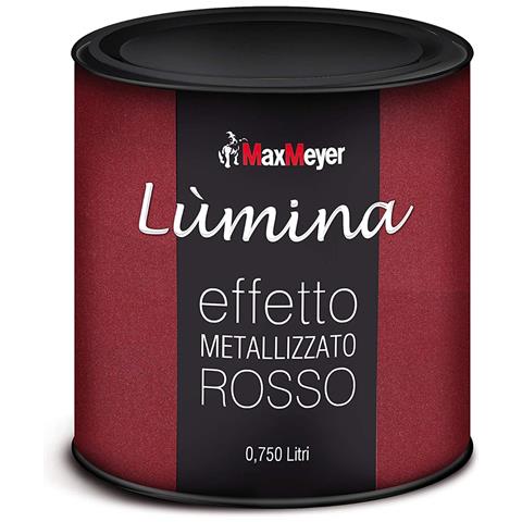 Maxmeyer - Lumina Finitura Metallizzata Per Interni Effetto Metallizzato Rosso 750 Ml - Foto 1
