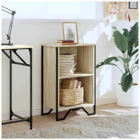 Libreria Rovere Sonoma 50x31x74,5 Cm In Legno Multistrato - Foto 3