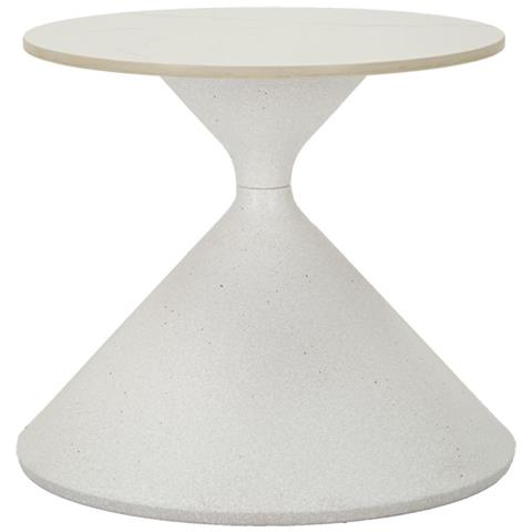 Tavolino Mf528 - Bianco - Metallo - 45x45x39 Cm - Foto 1